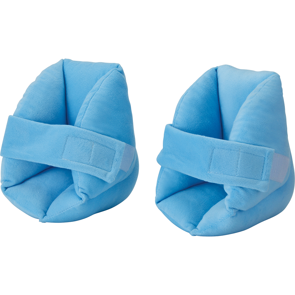 HEEL PROTECTOR W/VELR CVR BLUE